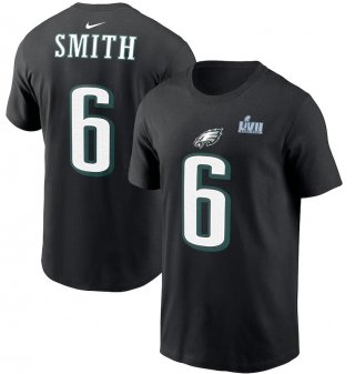 DeVonta Smith Philadelphia Eagles Nike Super Bowl LVII Name & Number T-Shirt - Black