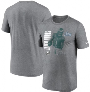 Jalen Hurts Philadelphia Eagles Nike Super Bowl LVII Graphic T-Shirt - Heather Gray