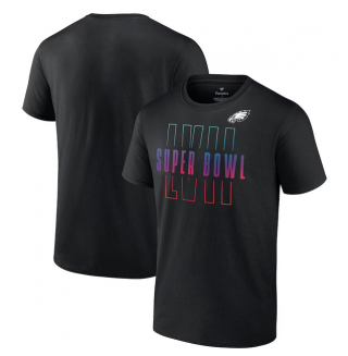 Men's Philadelphia Eagles Black Super Bowl LVII Open Sky T-Shirt