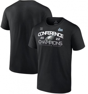 Philadelphia Eagles Fanatics Branded 2022 NFC Champions Shadow Cast T-Shirt - Black