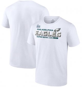 Philadelphia Eagles Fanatics Branded Super Bowl LVII Vivid Striations T-Shirt - White