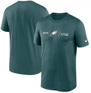 Philadelphia Eagles Nike Horizontal Lockup Legend T-Shirt - Midnight Green