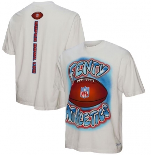 FENTY for Mitchell & Ness Unisex Super Bowl LVII Airbrush T-Shirt - White