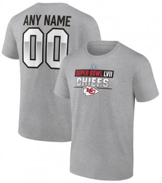 Kansas City Chiefs Fanatics Branded Super Bowl LVII Custom Name & Number T-Shirt