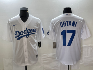 Los Angeles Dodgers #17 Shohei Ohtani white Cool Base Stitched Jersey