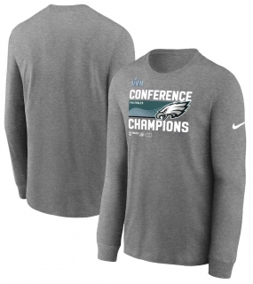 Philadelphia Eagles Nike 2022 NFC Champions Locker Room Trophy Collection Long Sleeve T-Shirt - Charcoal
