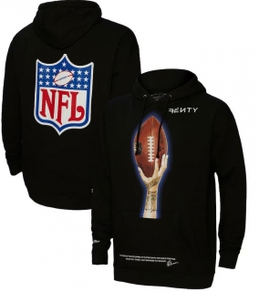FENTY for Mitchell & Ness Unisex Super Bowl LVII Icon Pullover Hoodie - Black