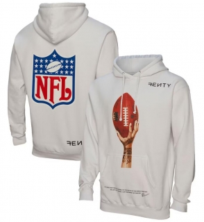 FENTY for Mitchell & Ness Unisex Super Bowl LVII Icon Pullover Hoodie - White