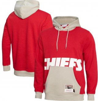 Kansas City Chiefs Mitchell & Ness Big Face 5.0 Pullover Hoodie - Red