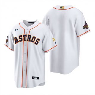 Houston Astros Blank White Gold 2022 World Series Champions Stitched Baseball