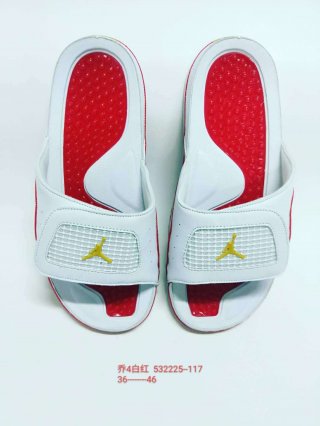 Jordan 4 white sandals