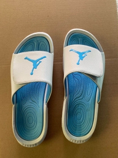Jordan 6 white blue sandals