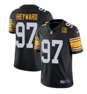 Men's Pittsburgh Steelers #97 Cameron Heyward Black 2023 50th Anniversary Vapor