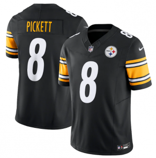 Men's Pittsburgh Steelers #8 Kenny Pickett Black 2023 F.U.S.E. Vapor Untouchable
