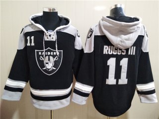 Las Vegas Raiders #11 Henry Ruggs III Black Ageless Must-Have Lace-Up Pullover