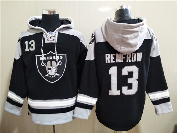 Las Vegas Raiders #13 Hunter Renfrow Ageless Must-Have Lace-Up Pullover Hoodie