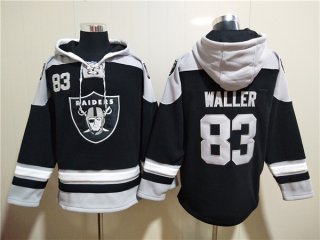 Las Vegas Raiders #83 Darren Waller Black Ageless Must-Have Lace-Up Pullover