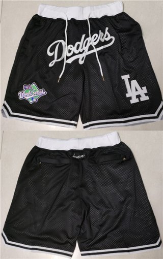 Los Angeles Dodgers Black Shorts (Run Small)