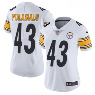 Women's Pittsburgh Steelers #43 Troy Polamalu Black Vapor Untouchable Limited Stitched