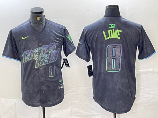 Tampa Bay Rays #8 2024 City Connect Limited Stitched Baseball Jersey 4