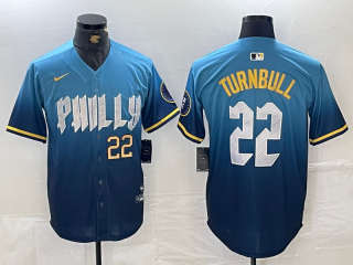 Philadelphia Phillies #22 blue 2024 City Connect Limited Stitched Jersey2