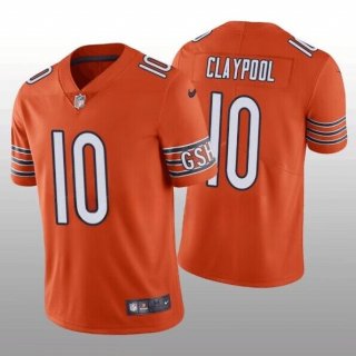 Chicago Bears #10 Chase Claypool Orange Vapor Untouchable Limited Stitched