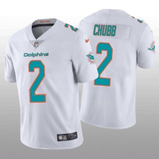Miami Dolphins #2 Bradley Chubb 2022 White Vapor Untouchable Limited