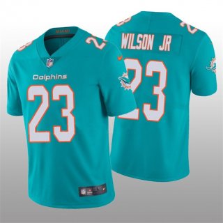 Miami Dolphins #23 Jeff Wilson Jr 2022 Aqua Vapor Untouchable Limited Stitched