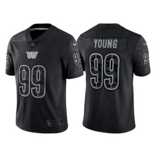 Washington Commanders #99 Chase Young Black Reflective Limited Stitched