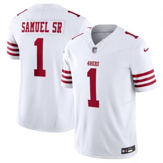 San Francisco 49ers #1 Deebo Samuel White F.U.S.E. Vapor Untouchable Limited