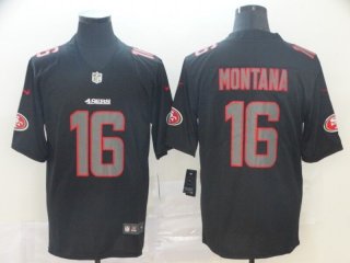 San Francisco 49ers #16 Black Impact Limited Stitched Jersey