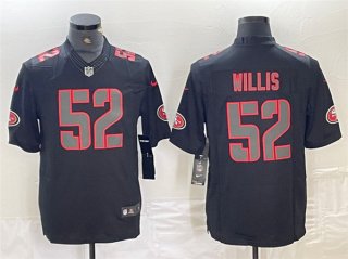 San Francisco 49ers #52 Patrick Willis Black Impact Limited Stitched Jersey