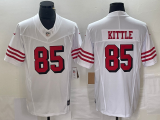 San Francisco 49ers #85 George Kittle White 2023 F.U.S.E. jersey