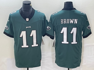 Philadelphia Eagles #11 A. J. Brown Green 2023 F.U.S.E jersey