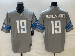 Detroit Lions #19 Donovan Peoples-Jones Grey jersey