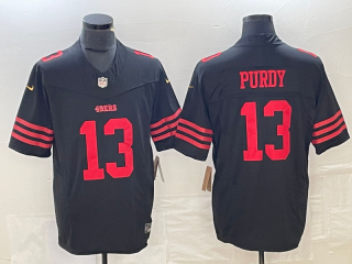 San Francisco 49ers #13 Brock Purdy black 2023 F.U.S.E vapor jersey