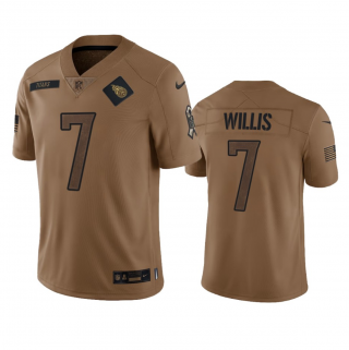 Tennessee Titans #7 Malik Willis 2023 Brown Salute To Service Stitched Football Jersey