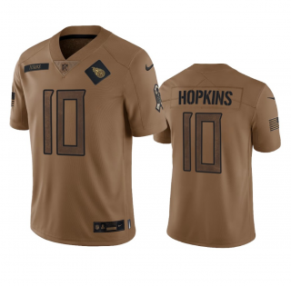 Tennessee Titans #10 DeAndre Hopkins 2023 Brown Salute To Service Stitched
