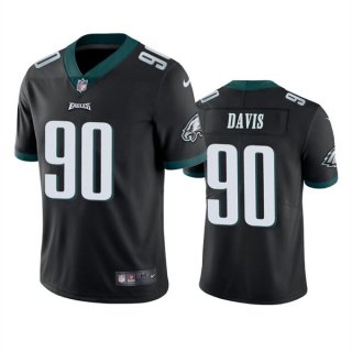 Philadelphia Eagles #90 Jordan Davis Black Vapor Untouchable Limited Stitched