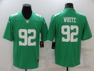 Philadelphia Eagles #92 Reggie White Green Throwback Vapor Untouchable Limited