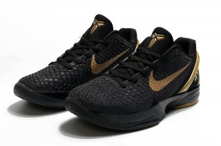 Kobe 6 black gold shoes 40-46