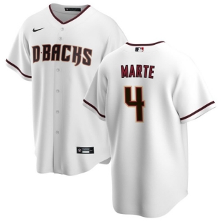 Arizona Diamondbacks #4 Ketel Marte White Cool Base Stitched Baseball Jersey