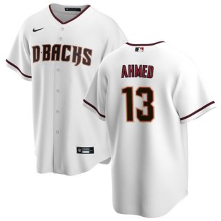 Arizona Diamondbacks #13 Nick Ahmed White Cool Base Stitched Baseball Jersey