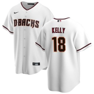 Arizona Diamondbacks #18 Carson Kelly White Cool Base Stitched Baseball Jersey