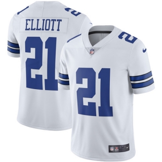 Youth Dallas Cowboys #21 Ezekiel Elliott White Vapor Untouchable Limited Stitched