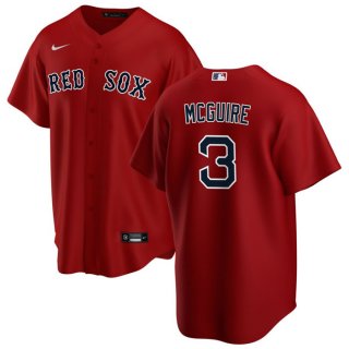 Boston Red Sox #3 Reese McGuire Red Cool Base Stitched Baseball Jersey