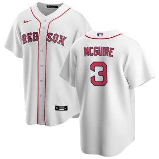 Boston Red Sox #3 Reese McGuire White Cool Base Stitched Baseball Jersey