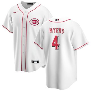 Cincinnati Reds #4 Wil Myers White Cool Base Stitched Baseball Jersey