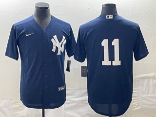 New York Yankees #11 Anthony Volpe Navy Cool Base Stitched Baseball Jersey