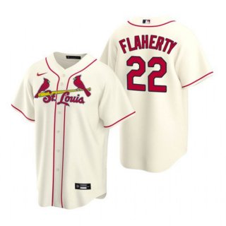 St. Louis Cardinals #22 Jack Flaherty Cream Cool Base Stitched Jersey